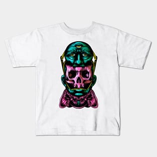 Face helmet Color Kids T-Shirt